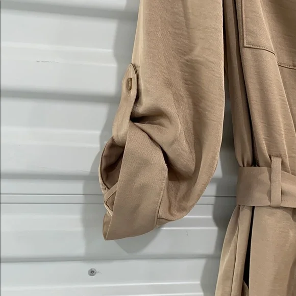 INC International Concepts Tan Jumpsuit with Collared Neckline - Picture 6 of 14